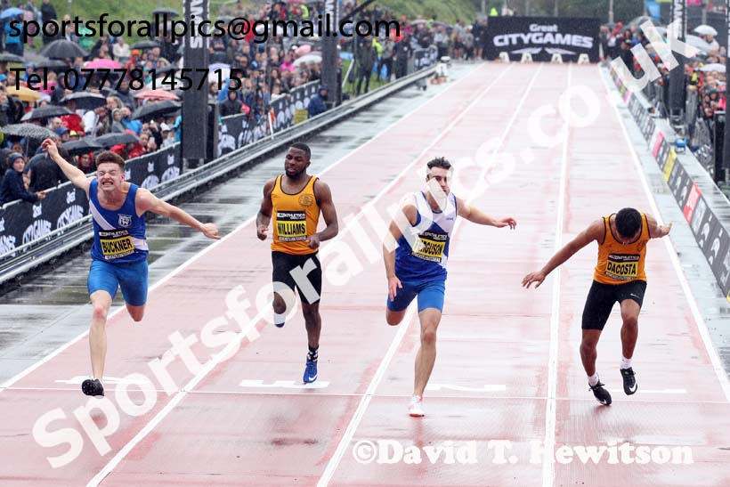 English Schools boys 150 metres, 2018 Great North CityGames. Photo: David T. Hewitson/Sports for All Pics